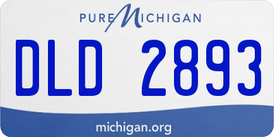 MI license plate DLD2893