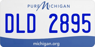 MI license plate DLD2895