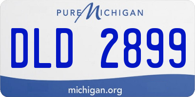 MI license plate DLD2899