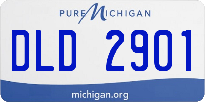 MI license plate DLD2901