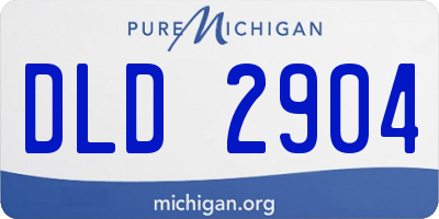 MI license plate DLD2904