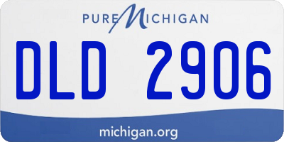 MI license plate DLD2906