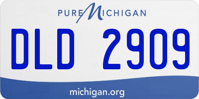 MI license plate DLD2909