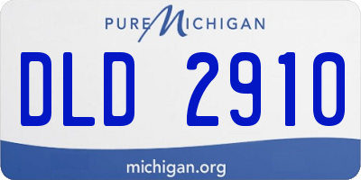 MI license plate DLD2910