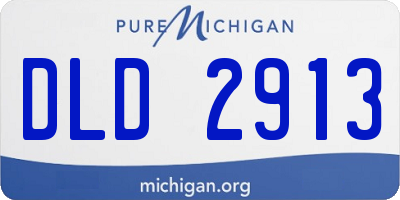 MI license plate DLD2913