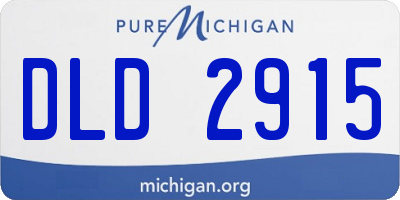 MI license plate DLD2915
