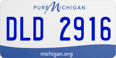 MI license plate DLD2916