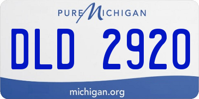 MI license plate DLD2920