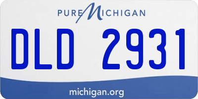 MI license plate DLD2931