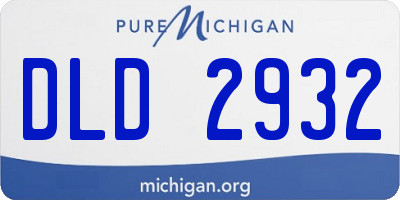 MI license plate DLD2932