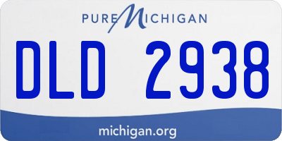 MI license plate DLD2938