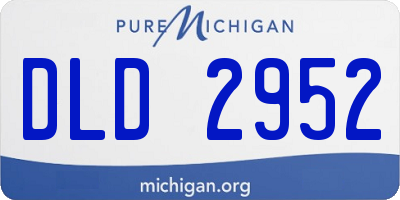 MI license plate DLD2952