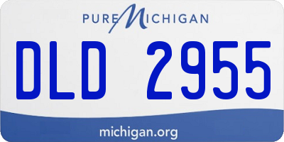 MI license plate DLD2955