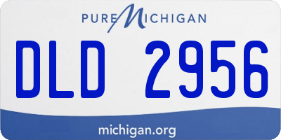 MI license plate DLD2956