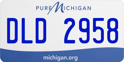 MI license plate DLD2958