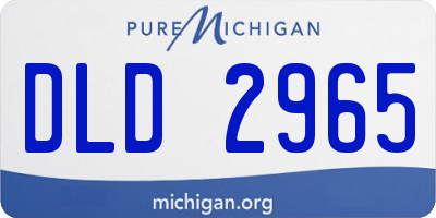 MI license plate DLD2965