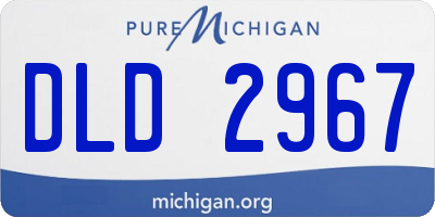 MI license plate DLD2967