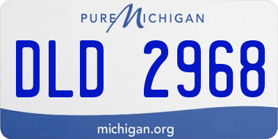 MI license plate DLD2968