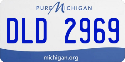 MI license plate DLD2969