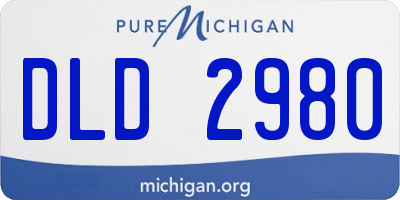 MI license plate DLD2980