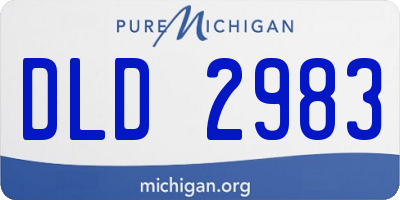 MI license plate DLD2983
