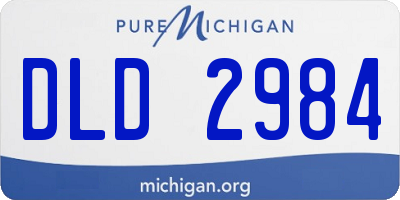 MI license plate DLD2984