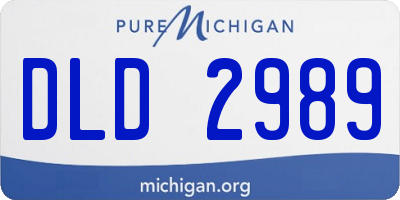 MI license plate DLD2989