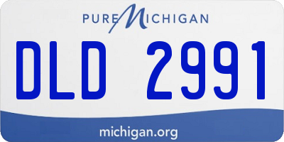 MI license plate DLD2991