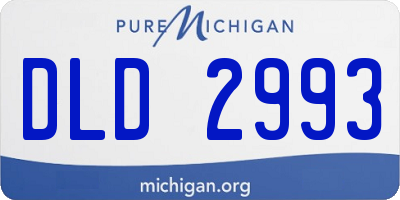 MI license plate DLD2993