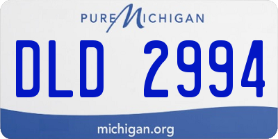 MI license plate DLD2994