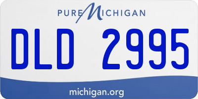 MI license plate DLD2995