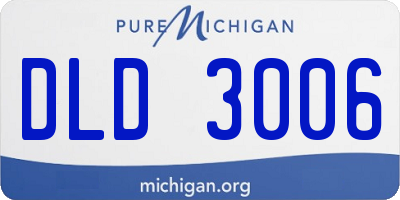 MI license plate DLD3006