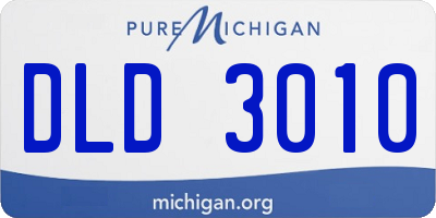 MI license plate DLD3010