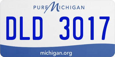 MI license plate DLD3017