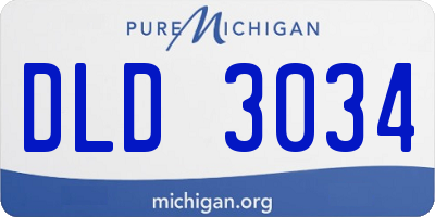 MI license plate DLD3034