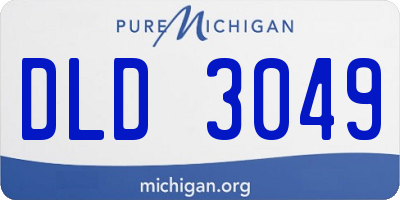 MI license plate DLD3049