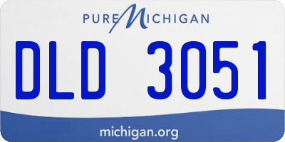 MI license plate DLD3051
