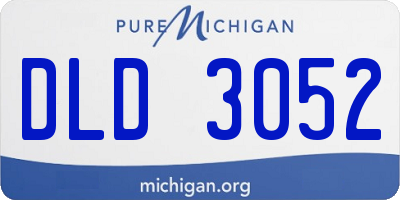 MI license plate DLD3052