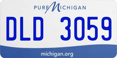 MI license plate DLD3059