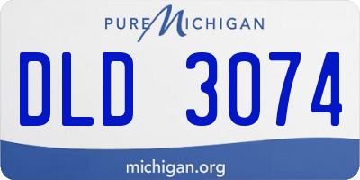 MI license plate DLD3074