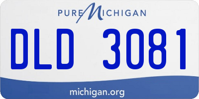 MI license plate DLD3081