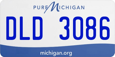 MI license plate DLD3086