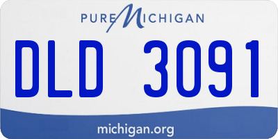 MI license plate DLD3091