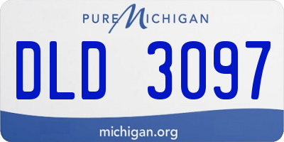 MI license plate DLD3097