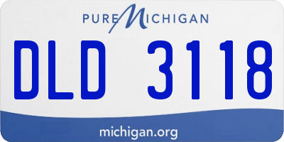 MI license plate DLD3118