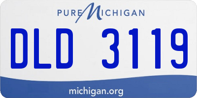 MI license plate DLD3119