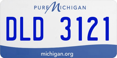 MI license plate DLD3121