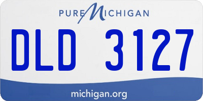 MI license plate DLD3127
