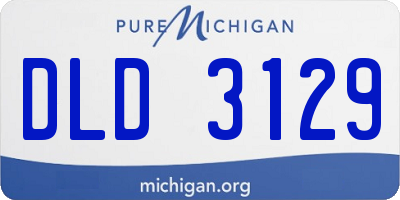 MI license plate DLD3129