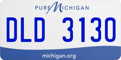 MI license plate DLD3130